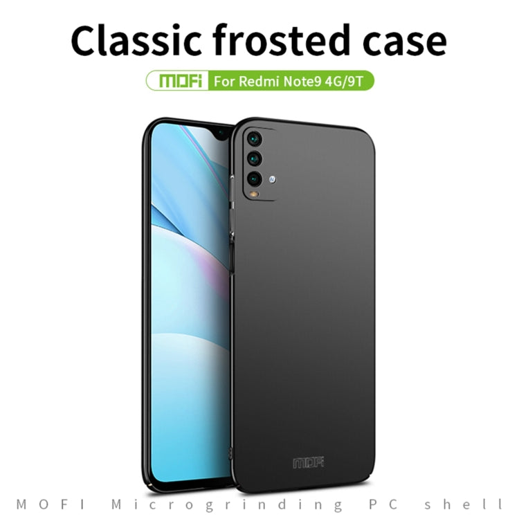 For Xiaomi Redmi 9T / Note9 4G / 9 Power MOFI Frosted PC Ultra-thin Hard Case(Black) - Xiaomi Cases by MOFI | Online Shopping South Africa | PMC TechLife