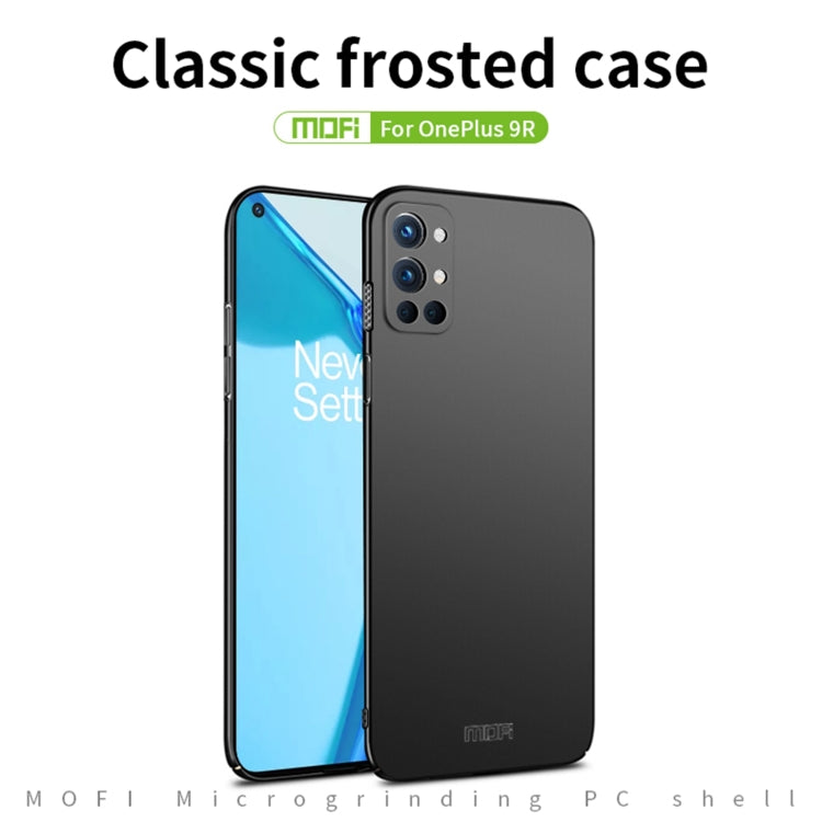 For OnePlus 9R MOFI Frosted PC Ultra-thin Hard Case(Black) - OnePlus Cases by MOFI | Online Shopping South Africa | PMC TechLife