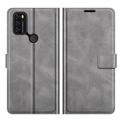 For Blackview A70 Retro Calf Pattern Buckle Horizontal Flip Leather Case with Holder & Card Slots & Wallet(Grey) - More Brand by PMC Jewellery | Online Shopping South Africa | PMC Jewellery | Buy Now Pay Later Mobicred