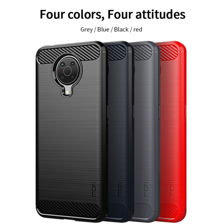 For Nokia G10 / G20 / 6.3 MOFI Gentleness Series Brushed Texture Carbon Fiber Soft TPU Case(Black) - Nokia Cases by MOFI | Online Shopping South Africa | PMC Jewellery | Buy Now Pay Later Mobicred