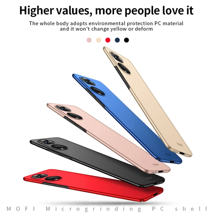 For Honor 50 Pro MOFI Frosted PC Ultra-thin Hard Case(Gold) - Honor Cases by MOFI | Online Shopping South Africa | PMC TechLife | Buy Now Pay Later Mobicred