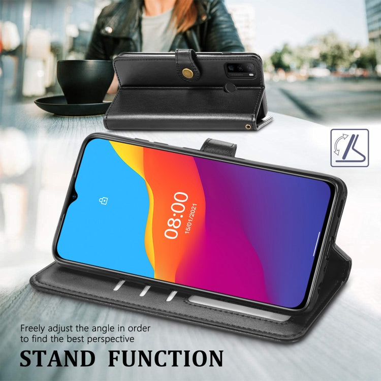 For Blackview A70 Solid Color Leather Buckle Phone Case with Lanyard & Photo Frame & Card Slot & Wallet & Stand Function(Green) - More Brand by PMC Jewellery | Online Shopping South Africa | PMC Jewellery | Buy Now Pay Later Mobicred