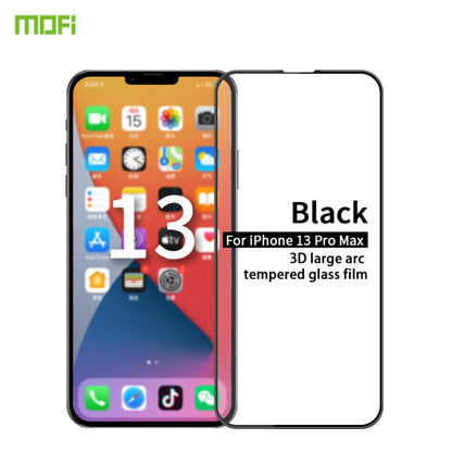 For iPhone 13 Pro Max MOFI 9H 3D Explosion-proof Curved Screen Tempered Glass Film (Black) - iPhone 13 Pro Max Tempered Glass by MOFI | Online Shopping South Africa | PMC Jewellery