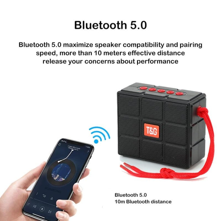 T&G TG311 LED Flashlight Portable Bluetooth Speaker, Support TF Card / FM / 3.5mm AUX / U Disk(Blue) - Desktop Speaker by T&G | Online Shopping South Africa | PMC Jewellery | Buy Now Pay Later Mobicred