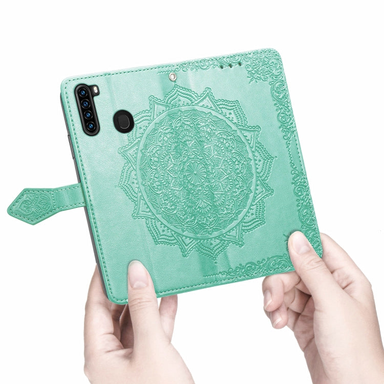 For Blackview A80 Pro Mandala Flower Embossed Horizontal Flip Leather Case with Holder & Three Card Slots & Wallet & Lanyard(Green) - More Brand by PMC Jewellery | Online Shopping South Africa | PMC Jewellery | Buy Now Pay Later Mobicred