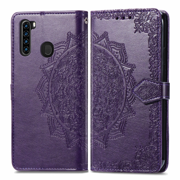 For Blackview A80 Pro Mandala Flower Embossed Horizontal Flip Leather Case with Holder & Three Card Slots & Wallet & Lanyard(Purple) - More Brand by PMC Jewellery | Online Shopping South Africa | PMC Jewellery | Buy Now Pay Later Mobicred