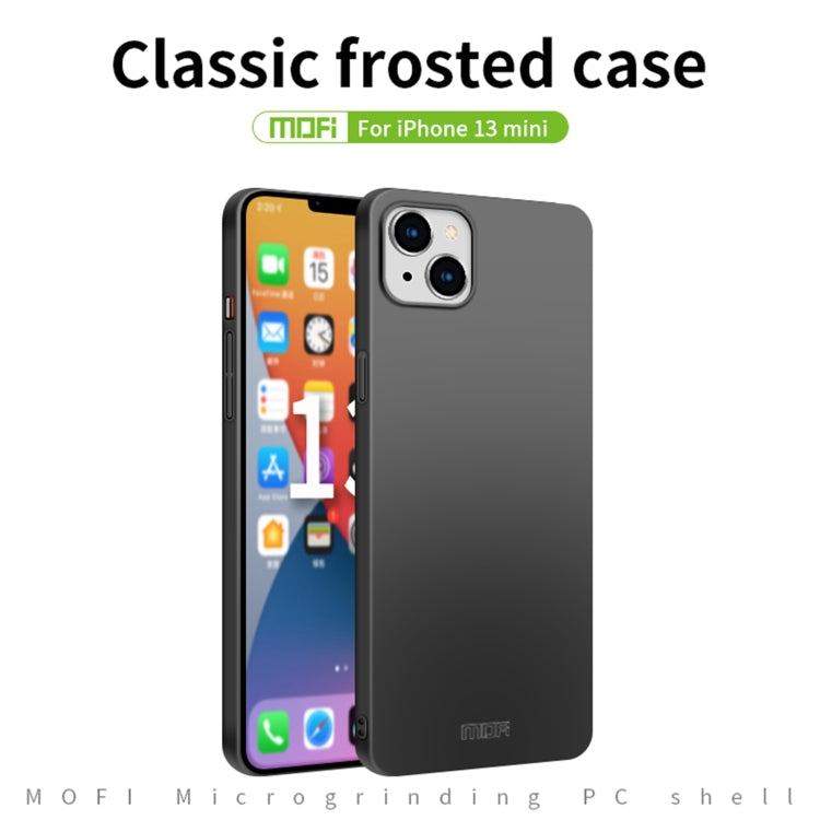 For iPhone 13 mini  MOFI Frosted PC Ultra-thin Hard Case(Gold) - iPhone 13 mini Cases by MOFI | Online Shopping South Africa | PMC TechLife | Buy Now Pay Later Mobicred