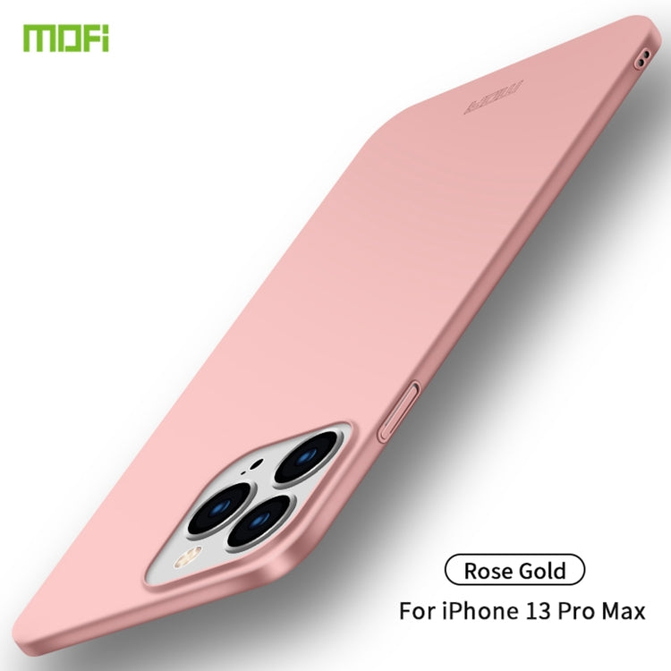 For iPhone 13 Pro Max  MOFI Frosted PC Ultra-thin Hard Case(Rose Gold) - iPhone 13 Pro Max Cases by MOFI | Online Shopping South Africa | PMC Jewellery | Buy Now Pay Later Mobicred