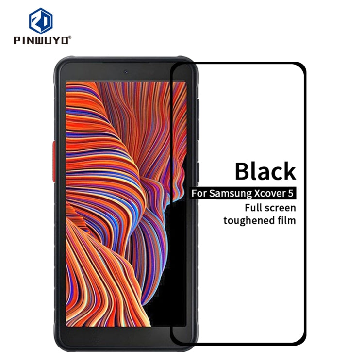 For Samsung Galaxy Xcover 5 MOFI 9H 2.5D Full Screen Tempered Glass Film(Black) - Others by MOFI | Online Shopping South Africa | PMC Jewellery