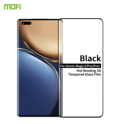 For Honor Magic 3 / Magic 3 Pro MOFI 9H 3D Explosion Proof Thermal Bending Full Screen Tempered Glass Film(Black) - Honor Tempered Glass by MOFI | Online Shopping South Africa | PMC Jewellery