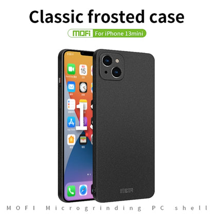 For iPhone 13 mini MOFI Fandun Series Frosted PC Ultra-thin All-inclusive Protective Case (Green) - iPhone 13 mini Cases by MOFI | Online Shopping South Africa | PMC Jewellery