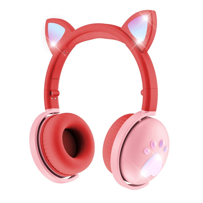 BK9 HiFi 7.1 Surround Sound Cat Claw Luminous Cat Ear Bluetooth Gaming Headset with Mic(Red) - Multimedia Headset by PMC Jewellery | Online Shopping South Africa | PMC Jewellery | Buy Now Pay Later Mobicred