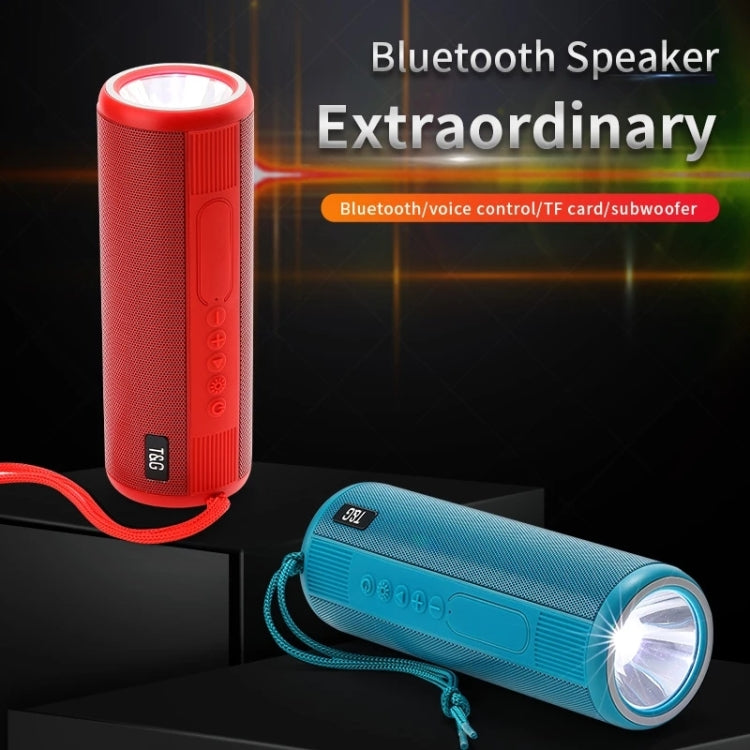 T&G TG635 Portable Outdoor Waterproof Bluetooth Speaker with Flashlight Function(Red) - Waterproof Speaker by T&G | Online Shopping South Africa | PMC Jewellery | Buy Now Pay Later Mobicred