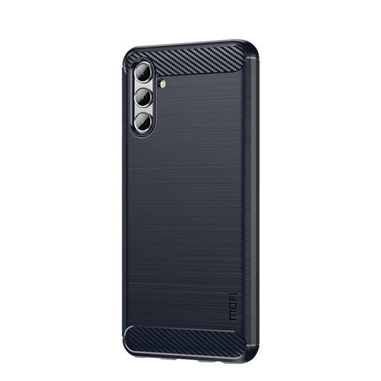 For Samsung Galaxy A13 5G MOFI Gentleness Series Brushed Texture Carbon Fiber Soft TPU Case(Blue) - Galaxy Phone Cases by MOFI | Online Shopping South Africa | PMC Jewellery | Buy Now Pay Later Mobicred