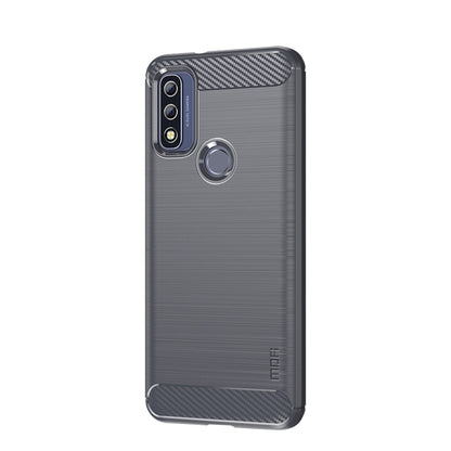 For Motorola Moto G Pure 2021 MOFI Gentleness Series Brushed Texture Carbon Fiber Soft TPU Case(Gray) - Motorola Cases by MOFI | Online Shopping South Africa | PMC Jewellery | Buy Now Pay Later Mobicred