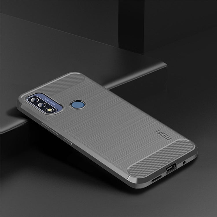 For Motorola Moto G Pure 2021 MOFI Gentleness Series Brushed Texture Carbon Fiber Soft TPU Case(Gray) - Motorola Cases by MOFI | Online Shopping South Africa | PMC Jewellery | Buy Now Pay Later Mobicred