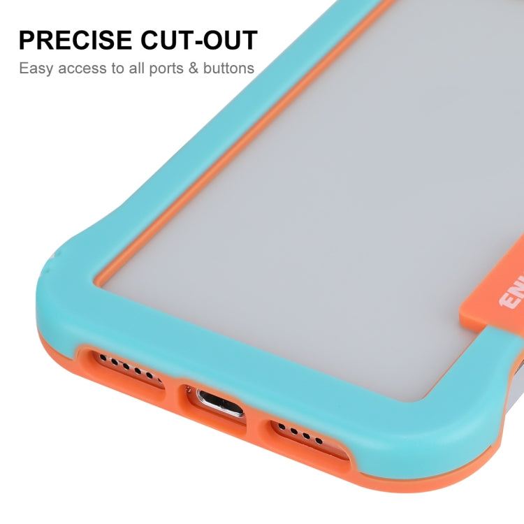 For iPhone 12 / 12 Pro ENKAY Frameless Hollow Shockproof PC Case(White) - iPhone 12 / 12 Pro Cases by ENKAY | Online Shopping South Africa | PMC Jewellery | Buy Now Pay Later Mobicred