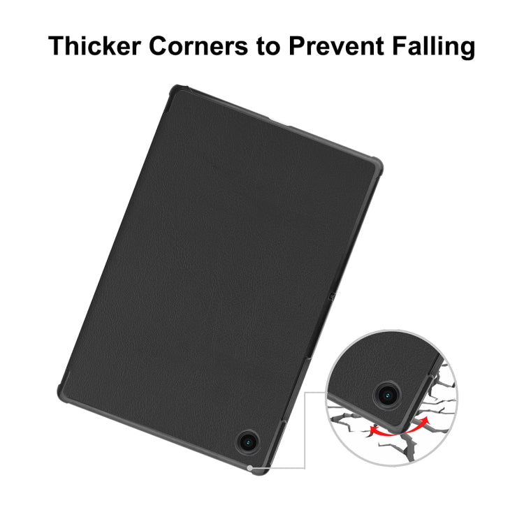 For Samsung Galaxy Tab A8 10.5 2021 ENKAY Custer Texture Leather Smart Tablet Case(Black) - free shipping - PMc TechLife - Order now!