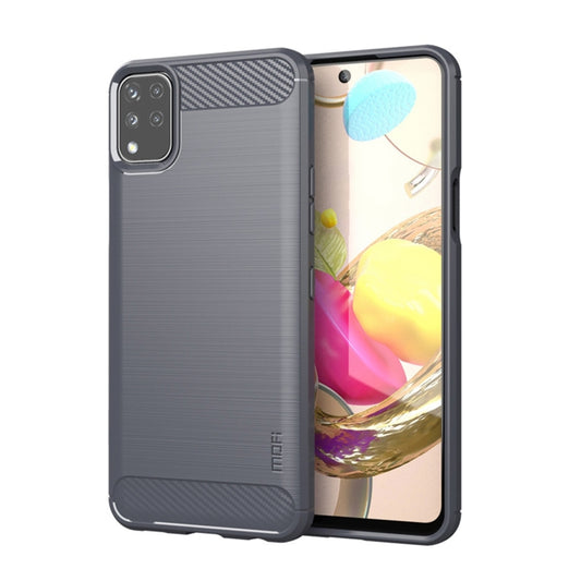 For LG K42 MOFI Gentleness Brushed Carbon Fiber Soft TPU Case(Gray) - LG by MOFI | Online Shopping South Africa | PMC Jewellery | Buy Now Pay Later Mobicred