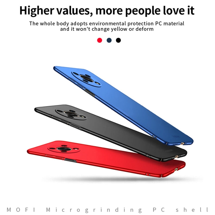 For Honor X30 5G MOFI Frosted PC Ultra-thin Hard Case(Blue) - Honor Cases by MOFI | Online Shopping South Africa | PMC Jewellery