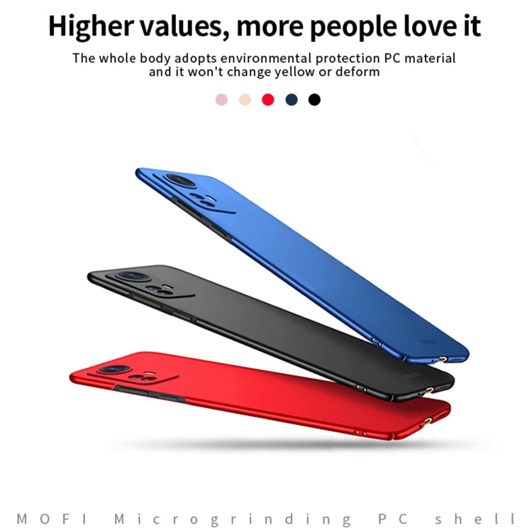 For Xiaomi 12 Pro MOFI Frosted PC Ultra-thin Hard Phone Case(Red) - Xiaomi Cases by MOFI | Online Shopping South Africa | PMC Jewellery