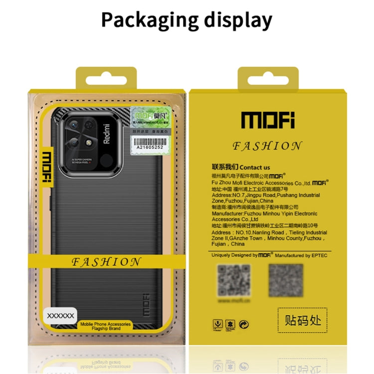 For Xiaomi Poco X4 Pro 5G MOFI Gentleness Brushed Carbon Fiber Soft TPU Case(Black) - Xiaomi Cases by MOFI | Online Shopping South Africa | PMC TechLife | Buy Now Pay Later Mobicred