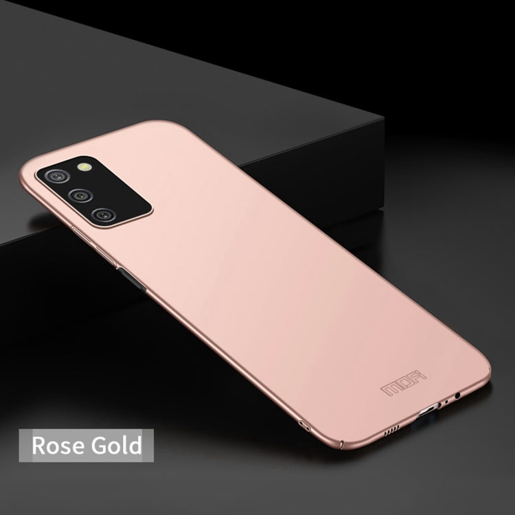 For Samsung Galaxy A02s EU / A03s / M02s / F02s MOFI Frosted PC Ultra-thin Hard Case(Rose Gold) - Galaxy Phone Cases by MOFI | Online Shopping South Africa | PMC Jewellery