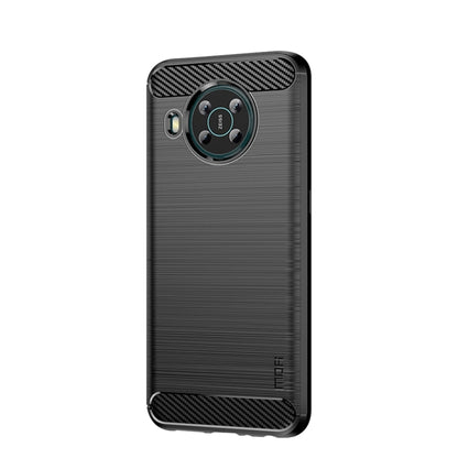 For Nokia X100 MOFI Gentleness Series Brushed Texture Carbon Fiber TPU Phone Case(Black) - Nokia Cases by MOFI | Online Shopping South Africa | PMC Jewellery