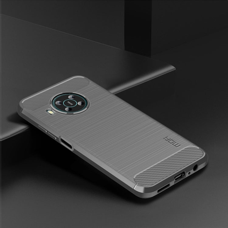 For Nokia X100 MOFI Gentleness Series Brushed Texture Carbon Fiber TPU Phone Case(Gray) - Nokia Cases by MOFI | Online Shopping South Africa | PMC Jewellery