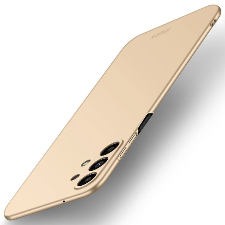 For Samsung Galaxy A13 4G MOFI Frosted PC Ultra-thin Hard Case(Gold) - Galaxy Phone Cases by MOFI | Online Shopping South Africa | PMC Jewellery