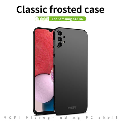 For Samsung Galaxy A13 4G MOFI Frosted PC Ultra-thin Hard Case(Gold) - Galaxy Phone Cases by MOFI | Online Shopping South Africa | PMC Jewellery