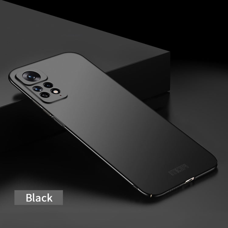For Xiaomi Redmi Note 11 Global MOFI Frosted PC Ultra-thin Hard  Phone Case(Black) - Xiaomi Cases by MOFI | Online Shopping South Africa | PMC TechLife