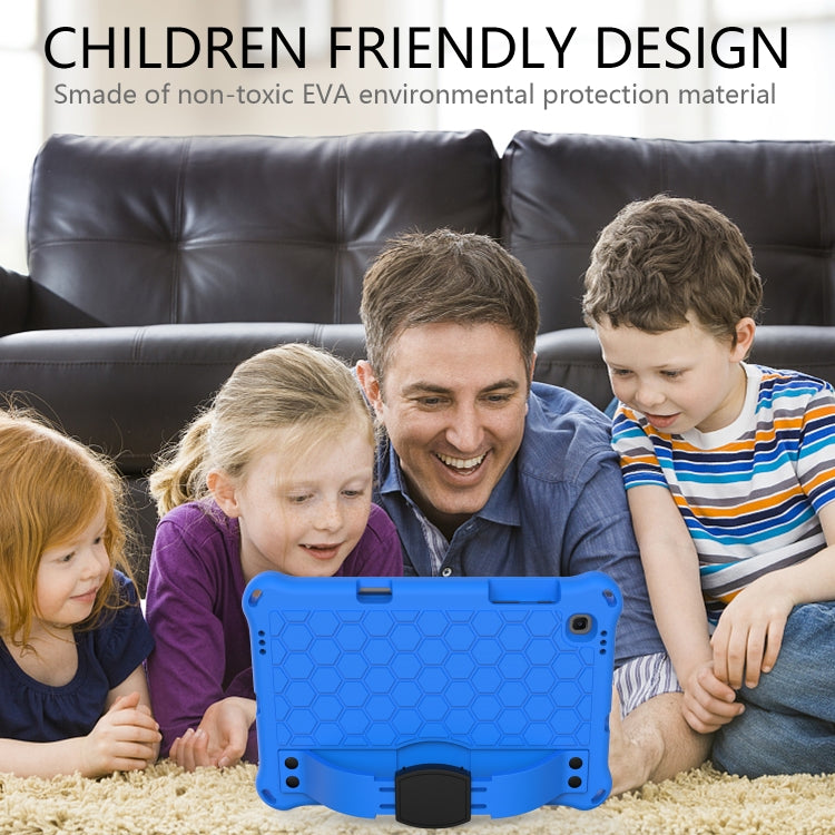 For Lenovo X306 / X606 / K10 Honeycomb EVA + PC Shockproof Tablet Case with Strap(Blue+Black) - Lenovo by PMC TechLife | Online Shopping South Africa | PMC TechLife | Buy Now Pay Later Mobicred