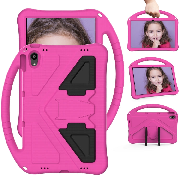 For Motorola Moto Tab G70 EVA Shockproof Tablet Case with Holder(Rose Red) - Others by PMC TechLife | Online Shopping South Africa | PMC TechLife | Buy Now Pay Later Mobicred