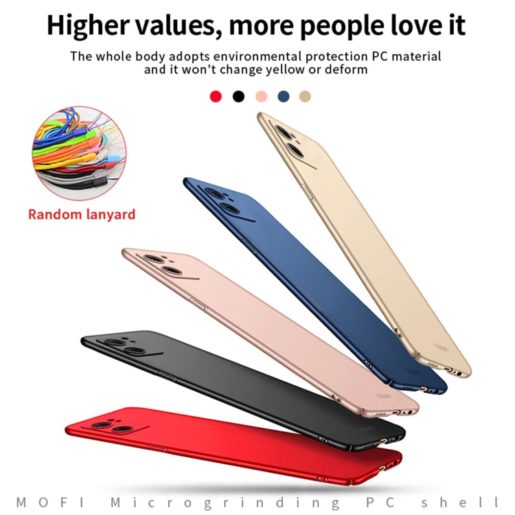 For OPPO Reno7 5G Global / Find X5 Lite MOFI Frosted PC Ultra-thin Hard Case(Rose Gold) - OPPO Cases by MOFI | Online Shopping South Africa | PMC Jewellery