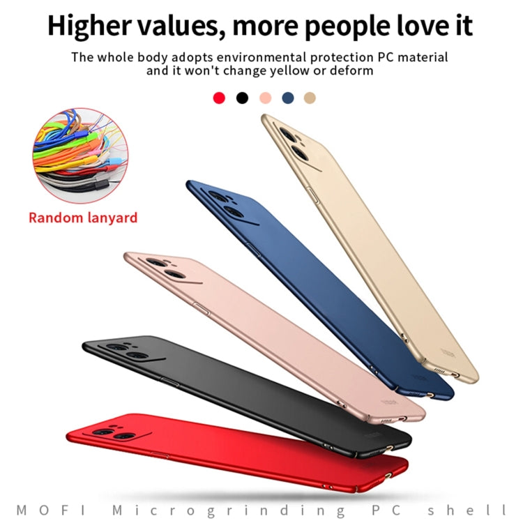 For OPPO Reno7 4G / F21 Pro 4G MOFI Frosted PC Ultra-thin Hard Case(Blue) - free shipping - PMC TechLife - Order now!