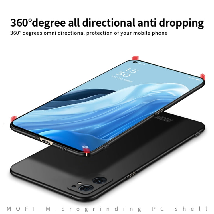 For OPPO Reno7 SE MOFI Frosted PC Ultra-thin Hard Case(Rose Gold) - OPPO Cases by MOFI | Online Shopping South Africa | PMC TechLife | Buy Now Pay Later Mobicred