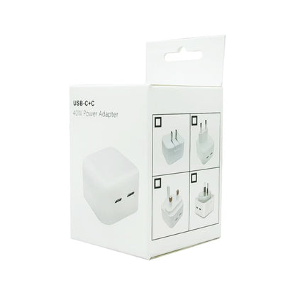 SDC-40W Dual PD USB-C / Type-C Charger for iPhone / iPad Series, UK Plug - USB Charger by PMC Jewellery | Online Shopping South Africa | PMC Jewellery | Buy Now Pay Later Mobicred