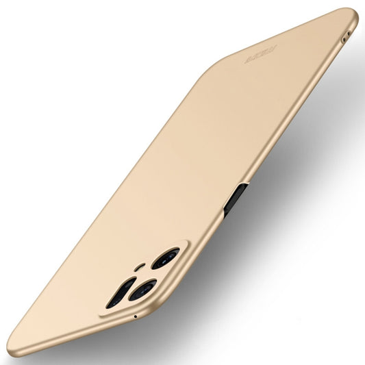 For OPPO Find X5 MOFI Frosted PC Ultra-thin Hard Case(Gold) - OPPO Cases by MOFI | Online Shopping South Africa | PMC Jewellery