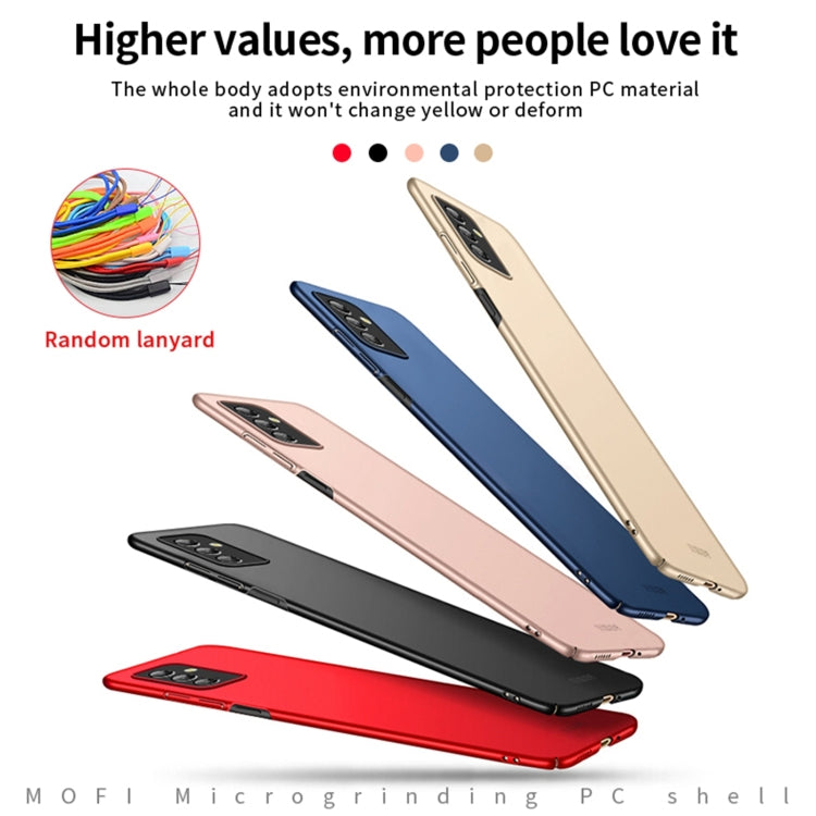 For Samsung Galaxy M52 5G MOFI Frosted PC Ultra-thin Hard Case(Gold) -  by MOFI | Online Shopping South Africa | PMC TechLife | Buy Now Pay Later Mobicred