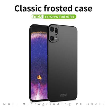 For OPPO Find X5 Pro MOFI Frosted PC Ultra-thin Hard Case(Black) -  by MOFI | Online Shopping South Africa | PMC Jewellery