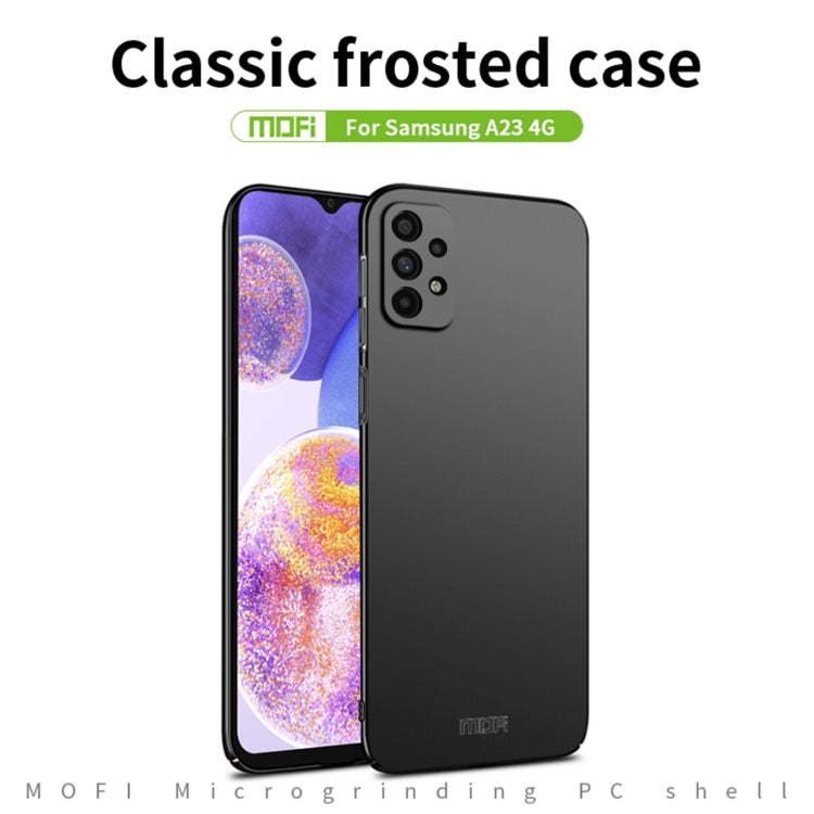 For Samsung Galaxy A23 4G MOFI Frosted PC Ultra-thin Hard Case(Blue) - free shipping - PMC TechLife - Order now!