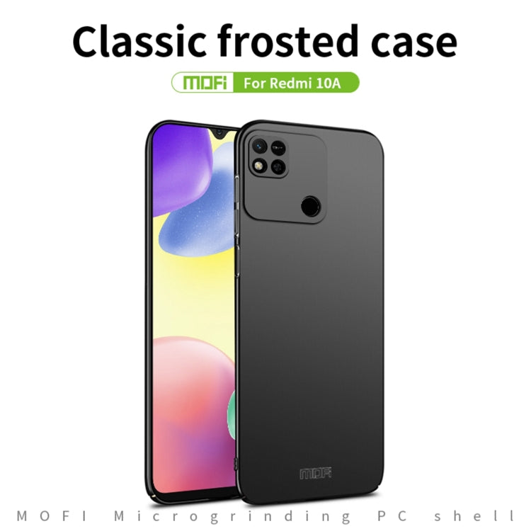 For Xiaomi Redmi 10A MOFI Frosted PC Ultra-thin Hard Case(Blue) - Xiaomi Cases by MOFI | Online Shopping South Africa | PMC Jewellery