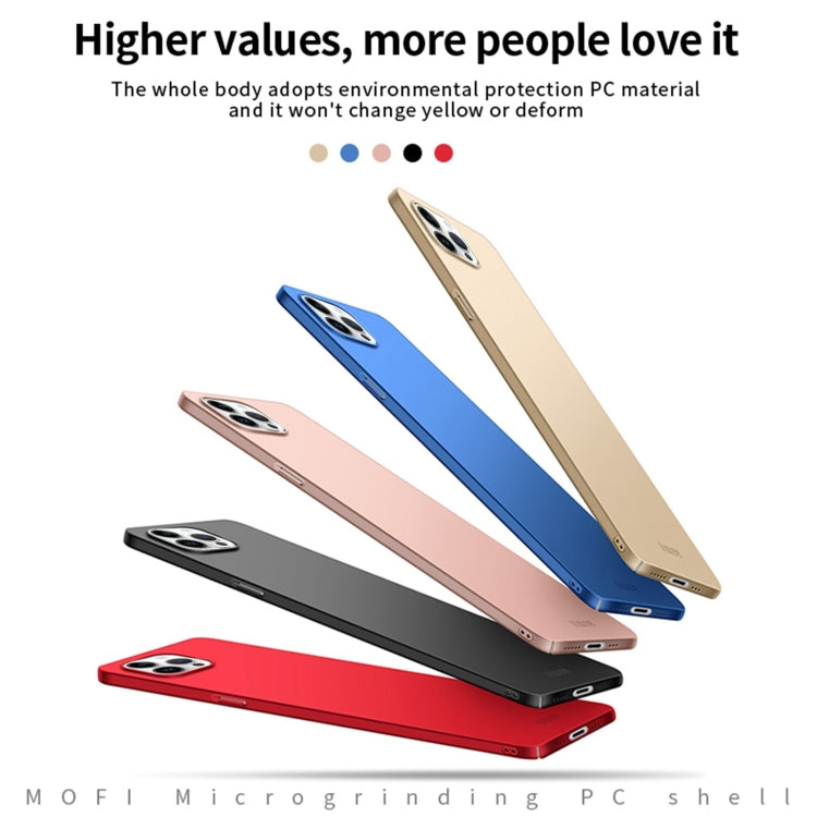 For iPhone 14 Pro MOFI Frosted PC Ultra-thin Hard Case (Rose Gold) - iPhone 14 Pro Cases by MOFI | Online Shopping South Africa | PMC TechLife