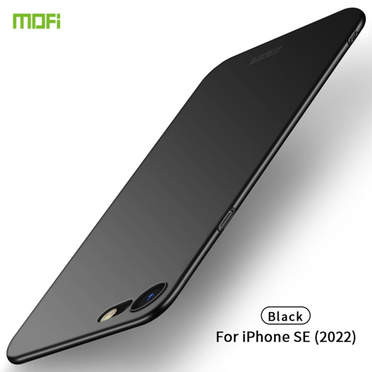 For iPhone SE 2022 / 2020 MOFI Frosted PC Ultra-thin Hard Case(Black) - free shipping - PMC TechLife - Order now!