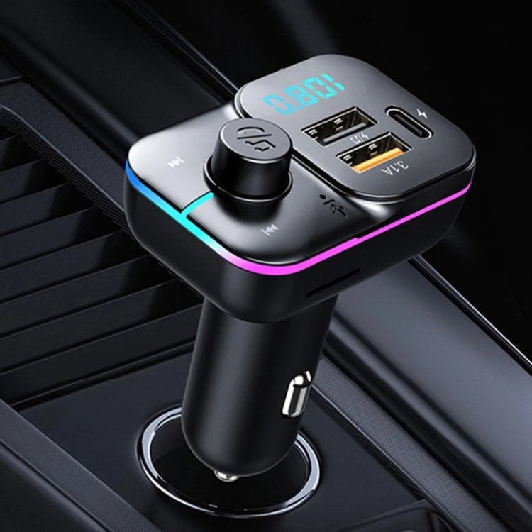 C24 Car Bluetooth MP3 Player Fast Charging FM Transmitter Wireless Handsfree - Bluetooth Car Kits by PMC Jewellery | Online Shopping South Africa | PMC Jewellery | Buy Now Pay Later Mobicred