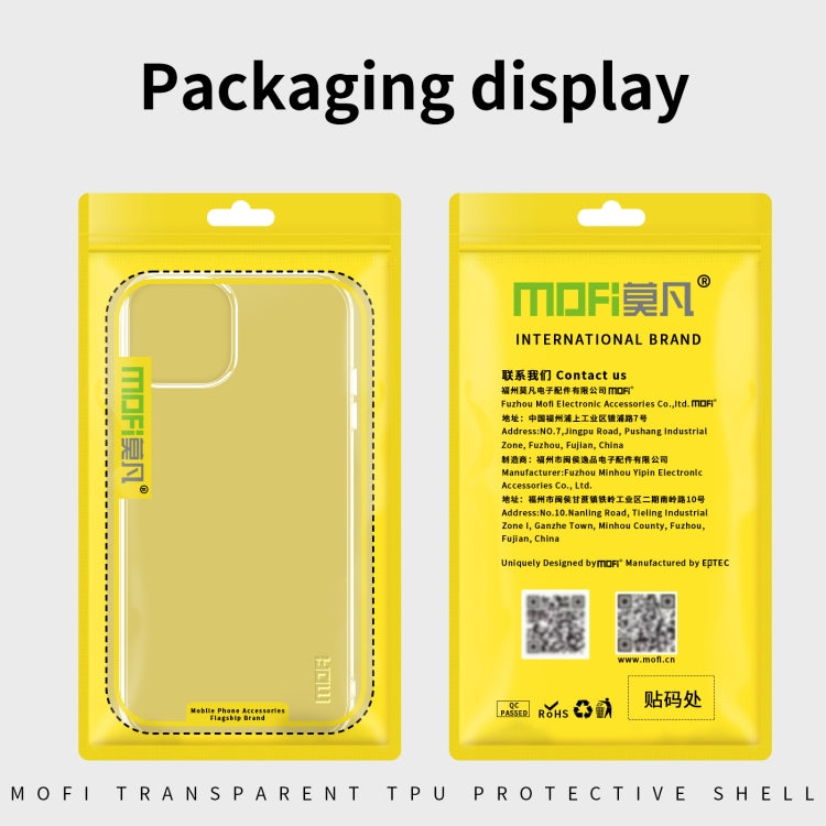 For iPhone 14 Pro MOFI Ming Series Ultra-thin TPU Phone Case(Transparent) - iPhone 14 Pro Cases by MOFI | Online Shopping South Africa | PMC Jewellery