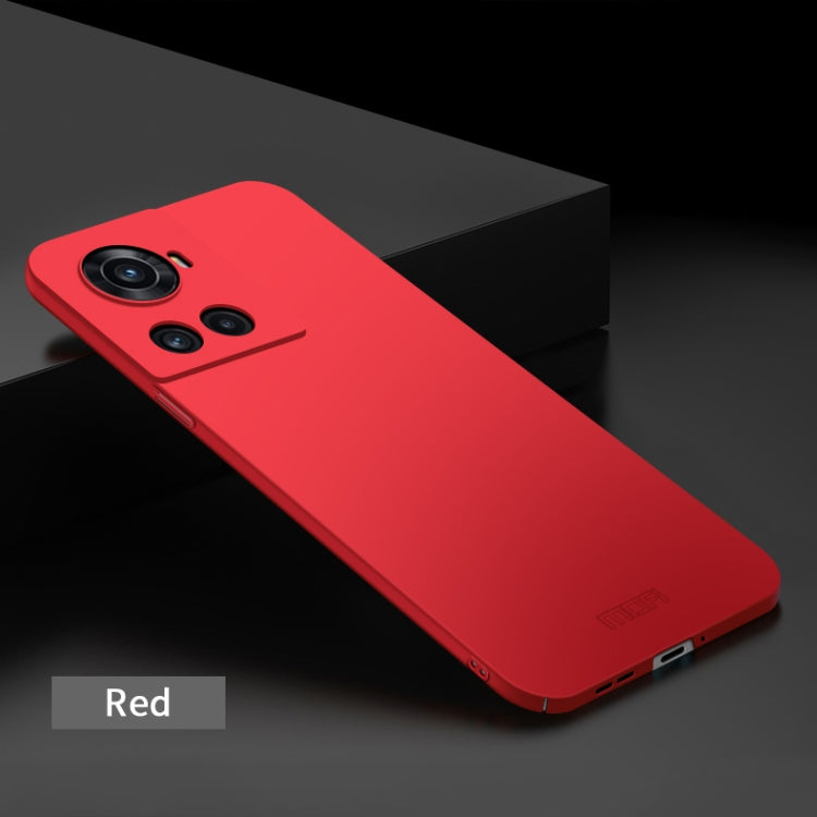 For OnePlus Ace 5G / 10R 5G MOFI Frosted PC Ultra-thin Hard Case(Red) - OnePlus Cases by MOFI | Online Shopping South Africa | PMC TechLife | Buy Now Pay Later Mobicred