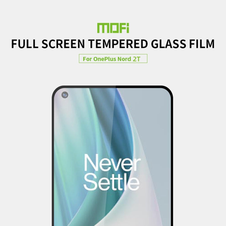 For OnePlus Nord 2T MOFI 9H 2.5D Full Screen Tempered Glass Film(Black) - OnePlus Tempered Glass by MOFI | Online Shopping South Africa | PMC Jewellery