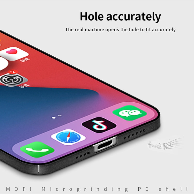 For iPhone 14 Plus  MOFI Fandun Series Frosted PC Ultra-thin Phone Case(Black) - free shipping - PMC TechLife - Order now!